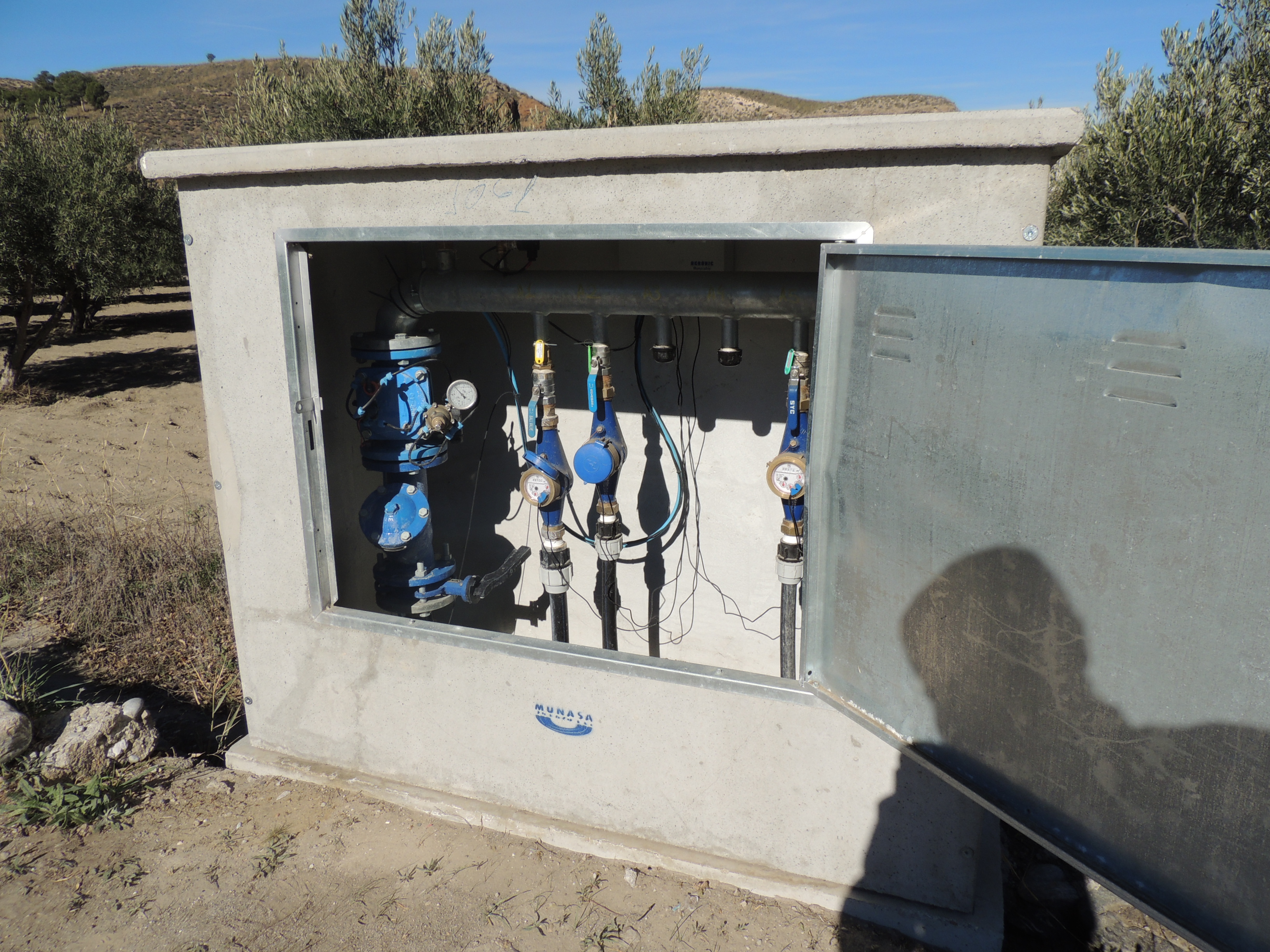 Caseta Riego colector 