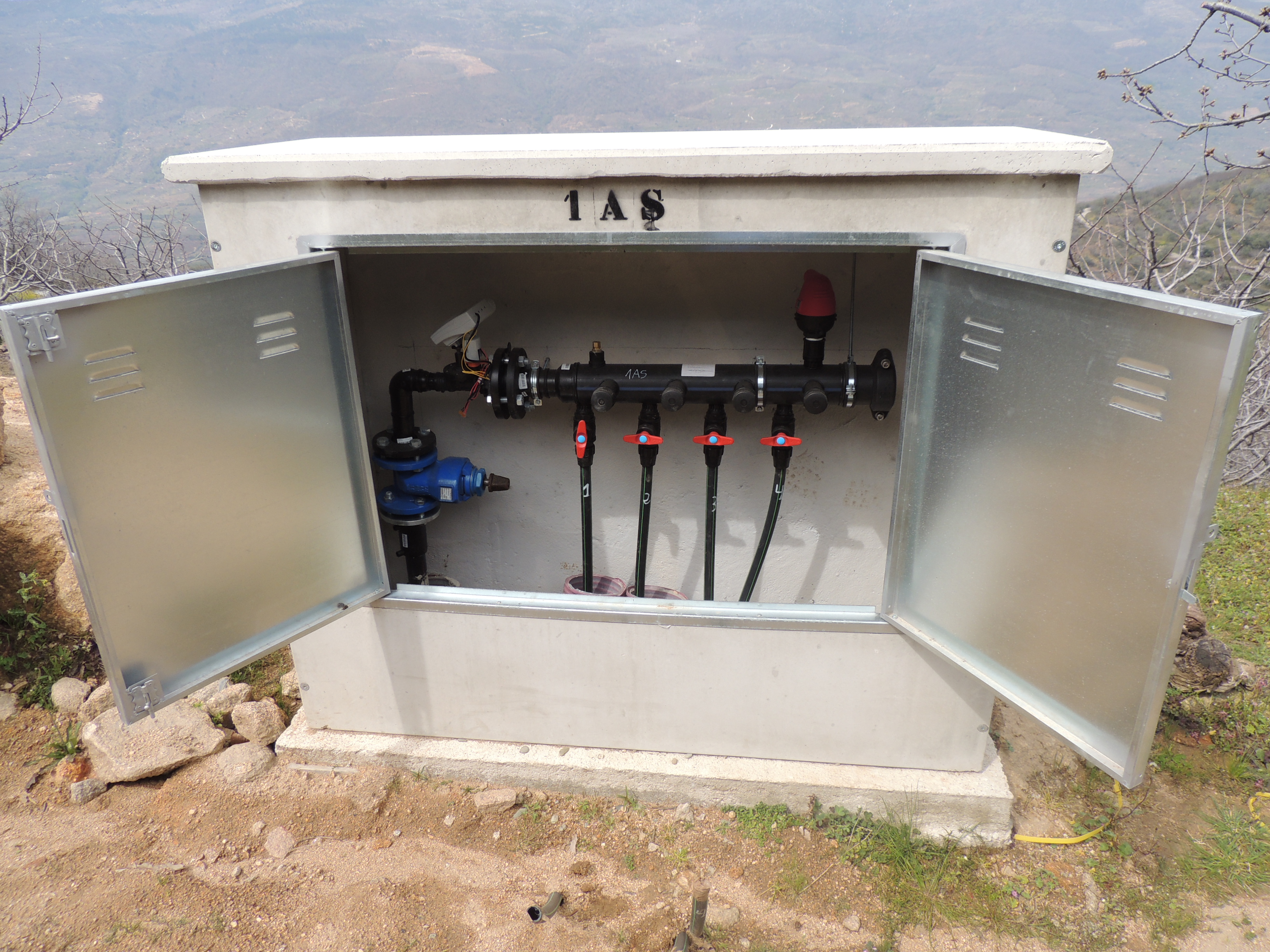 Caseta hormigón colector polietileno 650