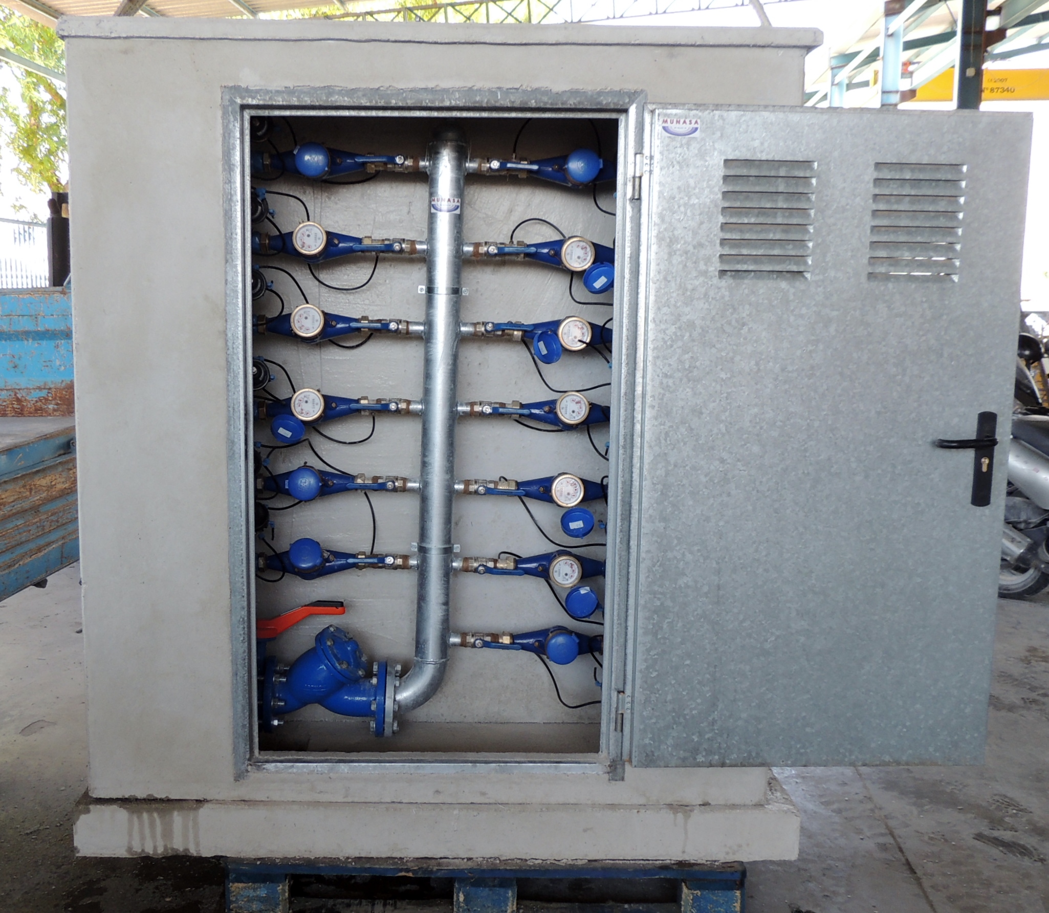 Caseta Riego prefabricada colector