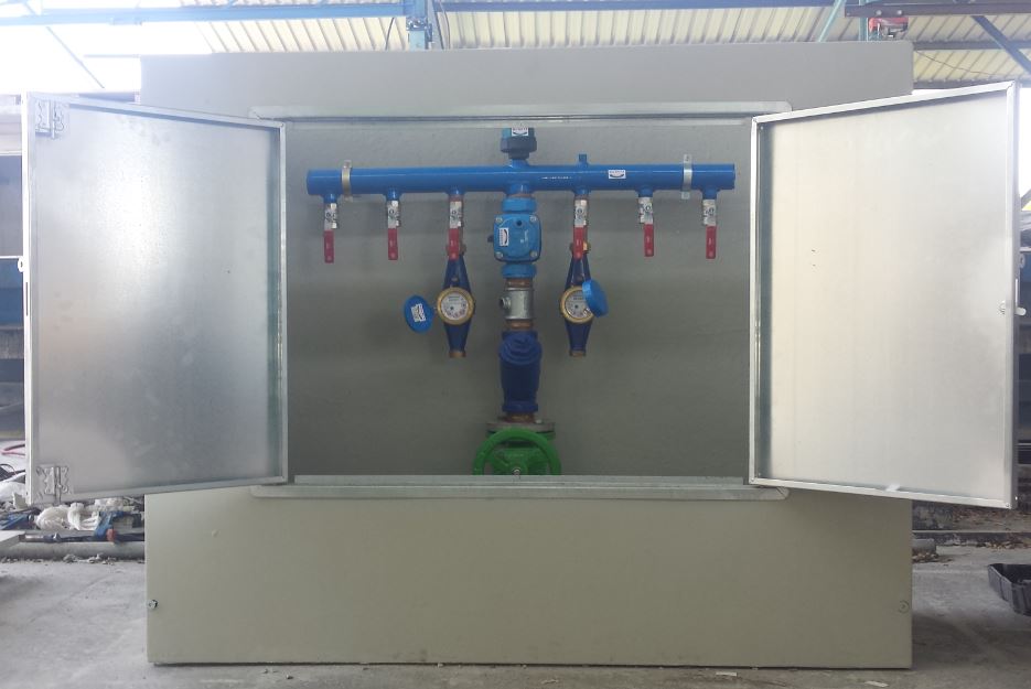 Colector horizontal toma central 650